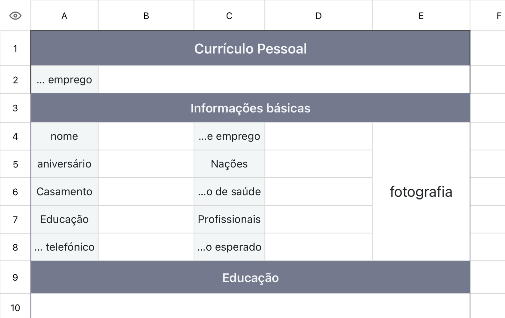 Currículo Pessoal 3